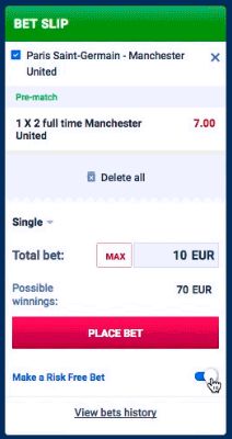 Favbet risk freebet